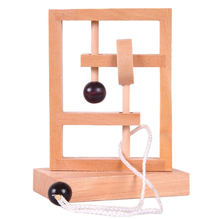 Juego de cuerda para desatar el pensamiento espacial, juguetes educativos 3D de madera, 2 uds., Untie Rope Game