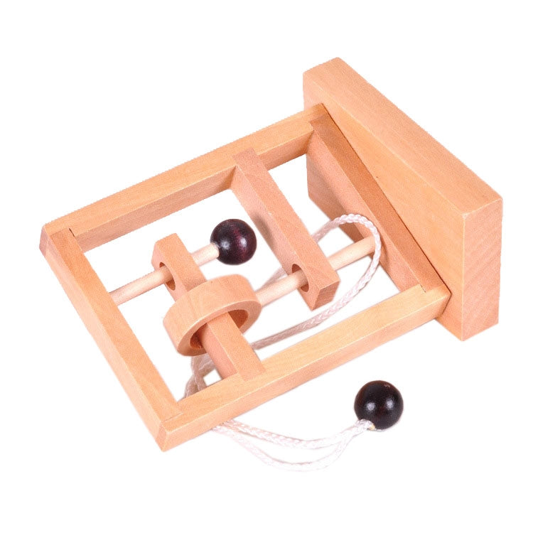 Juego de cuerda para desatar el pensamiento espacial, juguetes educativos 3D de madera, 2 uds., Untie Rope Game