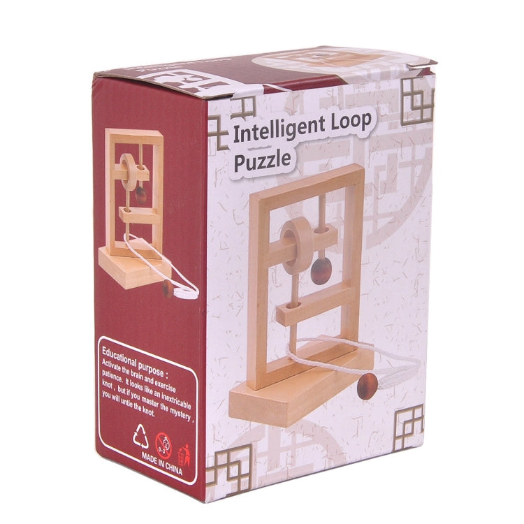 Juego de cuerda para desatar el pensamiento espacial, juguetes educativos 3D de madera, 2 uds., Untie Rope Game