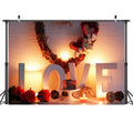 Tela de fondo para fotografía fotográfica con personalidad del Día de San Valentín de 2,1 m x 1,5 m
