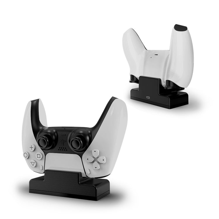 Cargador de mango Cargador de asiento Cargador de mango de juego para PS5, Single Charger, Dual Charger