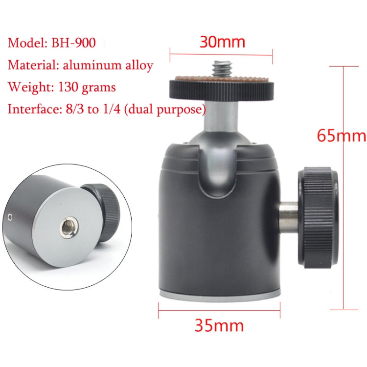 Mini trípode de escritorio de aleación de aluminio, Mini cabezal de bola, trípode con inclinación de 90 grados y giro de 360 grados, BH-900, BH-901, BH-902, BH-903, BH-904, BH-905, BH-906, BH-907, BH-908