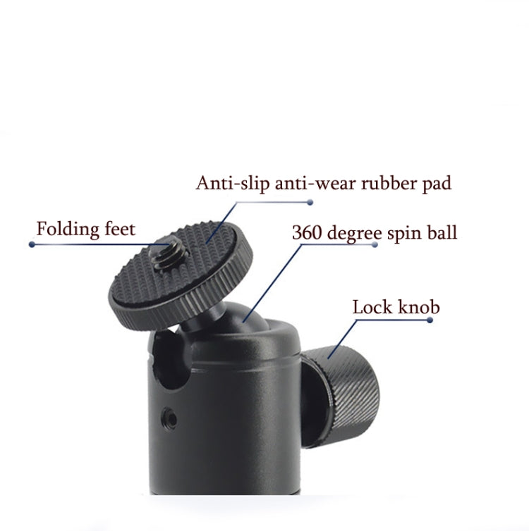 Mini trípode de escritorio de aleación de aluminio, Mini cabezal de bola, trípode con inclinación de 90 grados y giro de 360 grados, BH-900, BH-901, BH-902, BH-903, BH-904, BH-905, BH-906, BH-907, BH-908