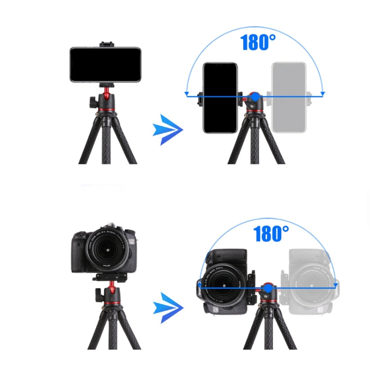 Cámara SLR portátil teléfono móvil Mini soporte de trípode de escritorio en vivo, Without Head, With Head