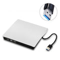 Delgado externo USB 3.0 DVD RW CD Writer Drive Burner Reader Player para PC portátil, Brushed Texture DVD(W)