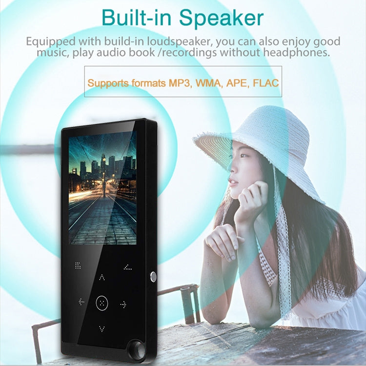 Reproductor de música sin pérdidas MP4/MP3 con botón táctil de 2,4 pulgadas, compatible con libros electrónicos/despertador/apagado con temporizador, 4GB without Bluetooth, 8GB without Bluetooth, 16GB without Bluetooth, 4GB Bluetooth Version           ...