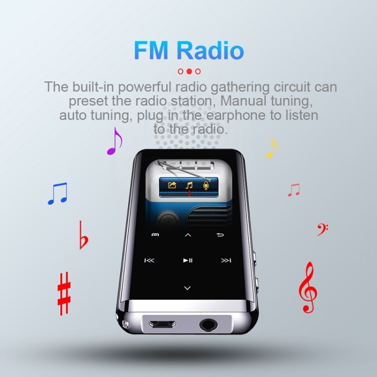 Grabador de música MP4 con reducción de ruido de alta definición M13, compatible con grabación/libro electrónico/tarjeta TF, With Bluetooth (Black) 4GB, With Bluetooth (Black) 8GB, With Bluetooth (Black) 16GB, With Bluetooth (Black) 32GB               ...