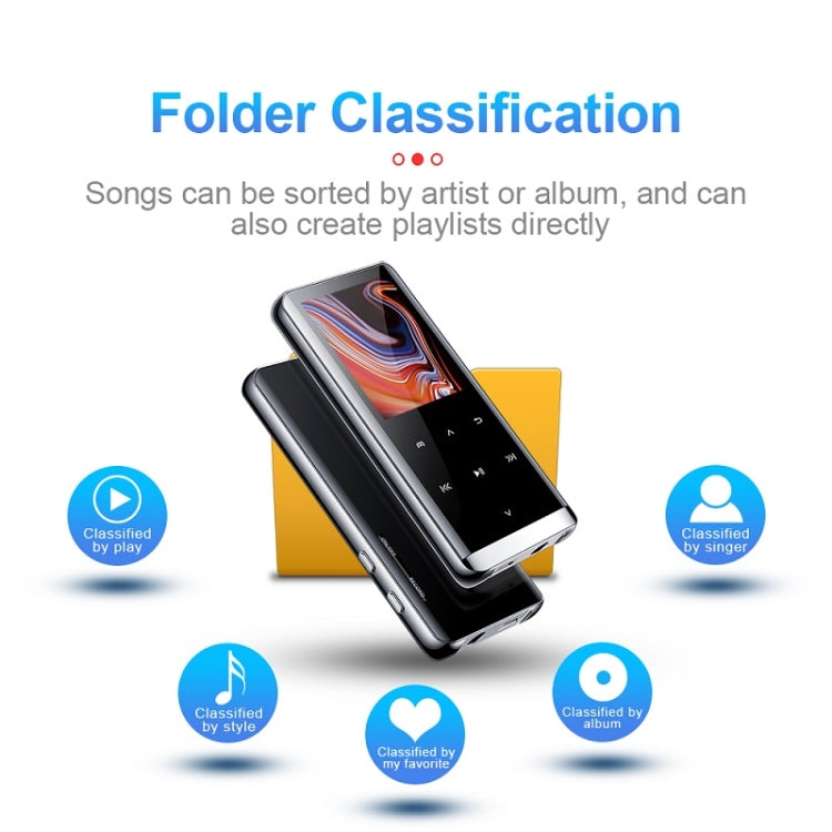 Grabador de música MP4 con reducción de ruido de alta definición M13, compatible con grabación/libro electrónico/tarjeta TF, With Bluetooth (Black) 4GB, With Bluetooth (Black) 8GB, With Bluetooth (Black) 16GB, With Bluetooth (Black) 32GB               ...