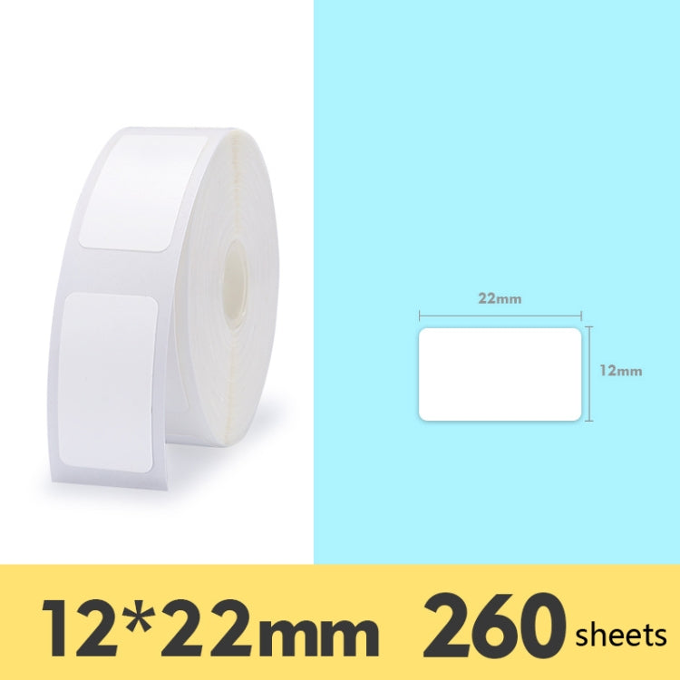 2 uds etiqueta de productos de supermercado papel de etiqueta de precio papel de etiqueta térmico autoadhesivo para NIIMBOT D11, White 12x22mm 260 Sheets, White 12x30mm 210 Sheets, White 12x40mm 160 Sheets, White 15x26mm 230 Sheets                     ...