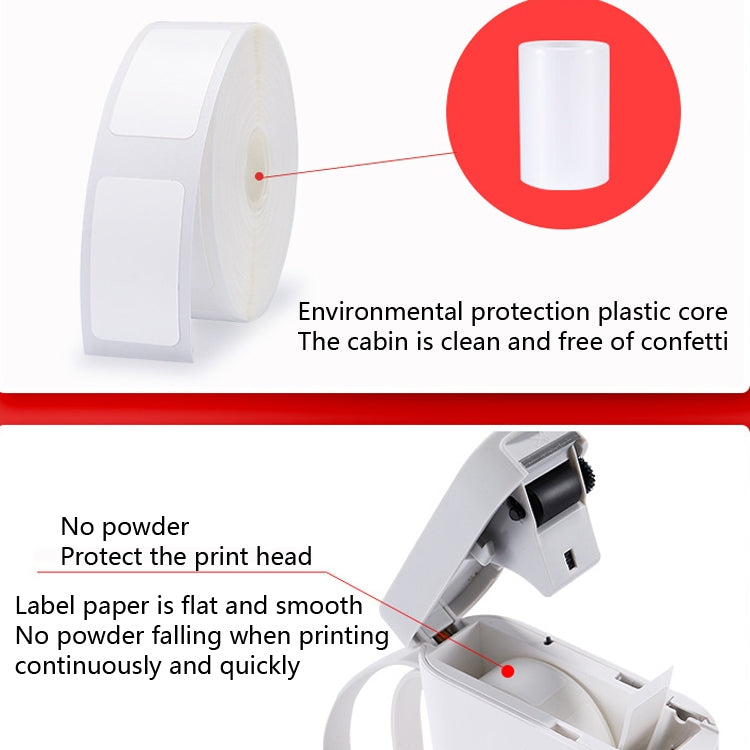 2 uds etiqueta de productos de supermercado papel de etiqueta de precio papel de etiqueta térmico autoadhesivo para NIIMBOT D11, White 12x22mm 260 Sheets, White 12x30mm 210 Sheets, White 12x40mm 160 Sheets, White 15x26mm 230 Sheets                     ...