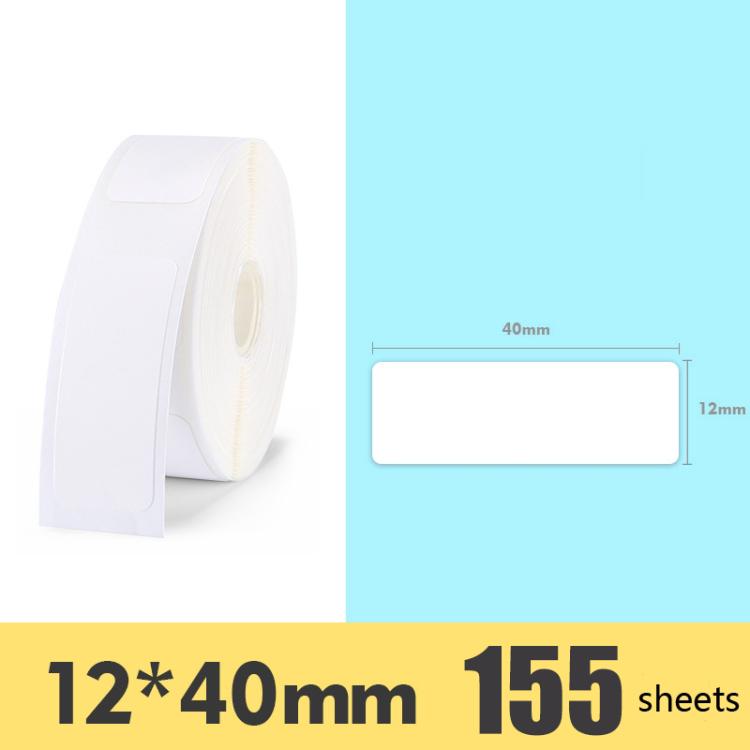 2 uds etiqueta de productos de supermercado papel de etiqueta de precio papel de etiqueta térmico autoadhesivo para NIIMBOT D11, White 12x22mm 260 Sheets, White 12x30mm 210 Sheets, White 12x40mm 160 Sheets, White 15x26mm 230 Sheets                     ...