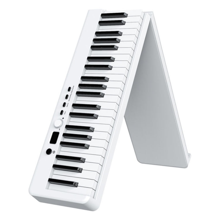 Wersi Teclado de piano electrónico portátil plegable de 88 teclas para principiantes que practican piano, enchufe CN, USB White, USB Black