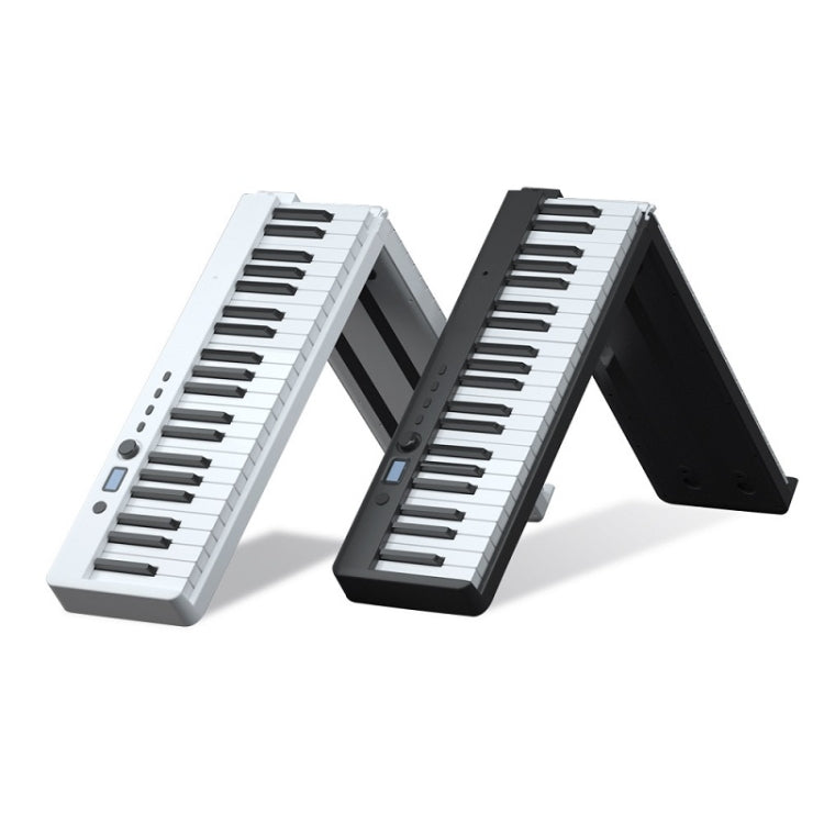 Wersi Teclado de piano electrónico portátil plegable de 88 teclas para principiantes que practican piano, enchufe CN, USB White, USB Black