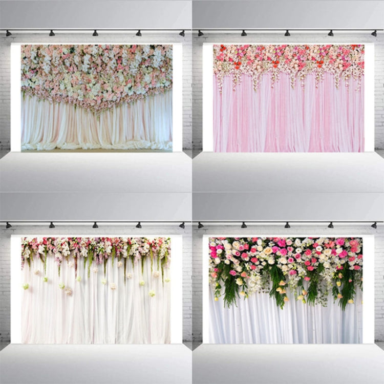 Tela de fondo para fotografía, arreglo de fiesta temática de boda, simulación de pared de flores de 2,1 m x 1,5 m