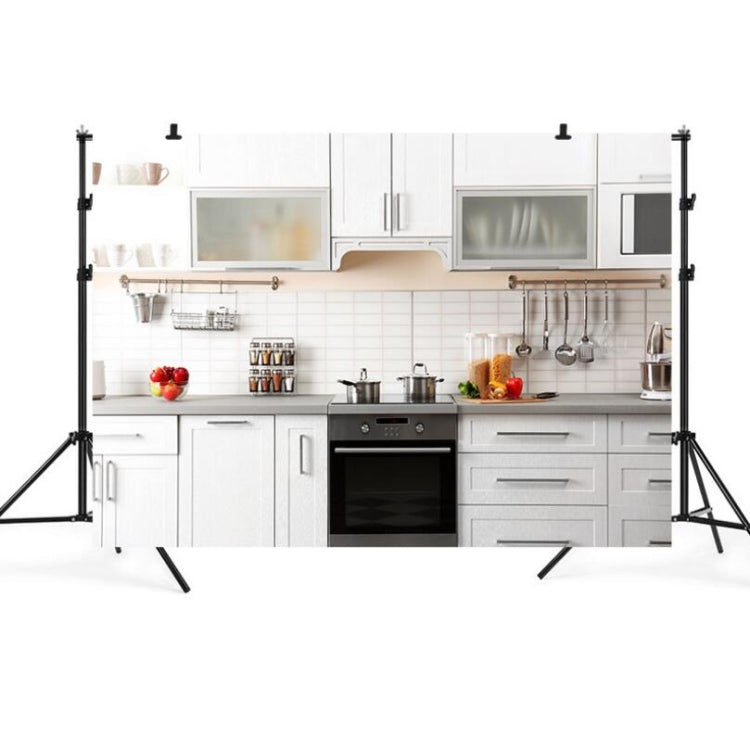 2.1m x 1.5m Cocina Live Anchor 3D Simulación Foto Fondo Paño, Kitchen