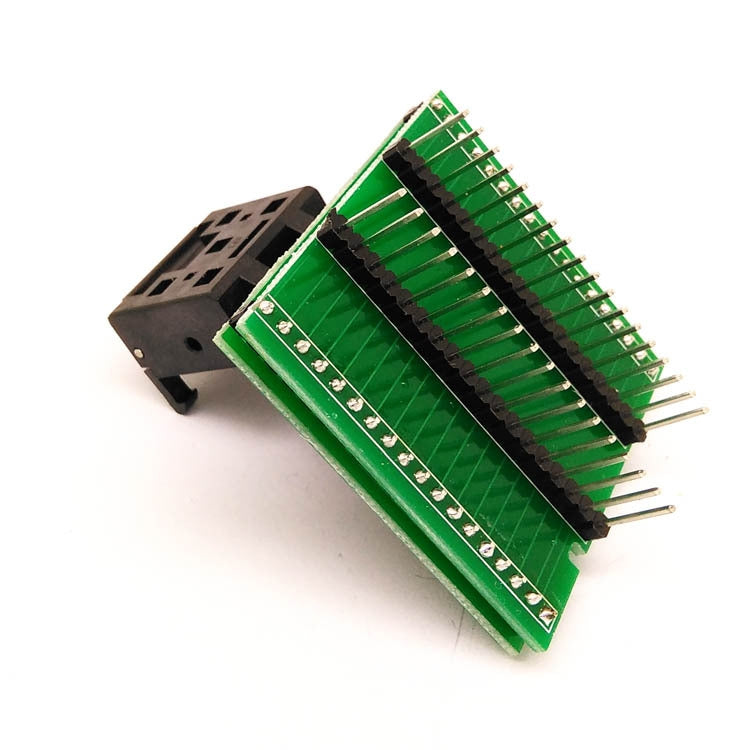 QFN32-0.5 Burning Seat Chip Asiento de prueba Flip Shrapnel Tablero de doble capa Asiento de programación, QFN32-0.5