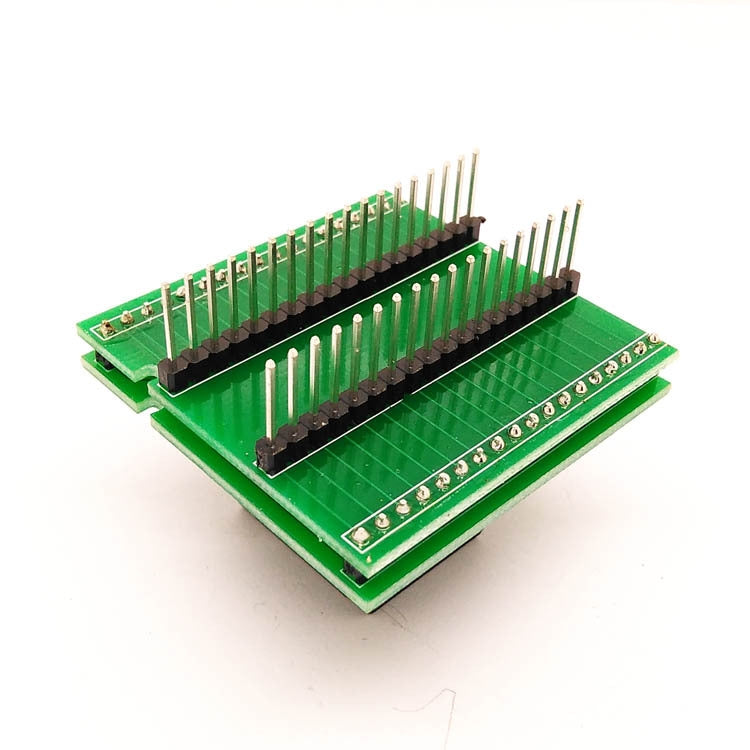 QFN32-0.5 Burning Seat Chip Asiento de prueba Flip Shrapnel Tablero de doble capa Asiento de programación, QFN32-0.5