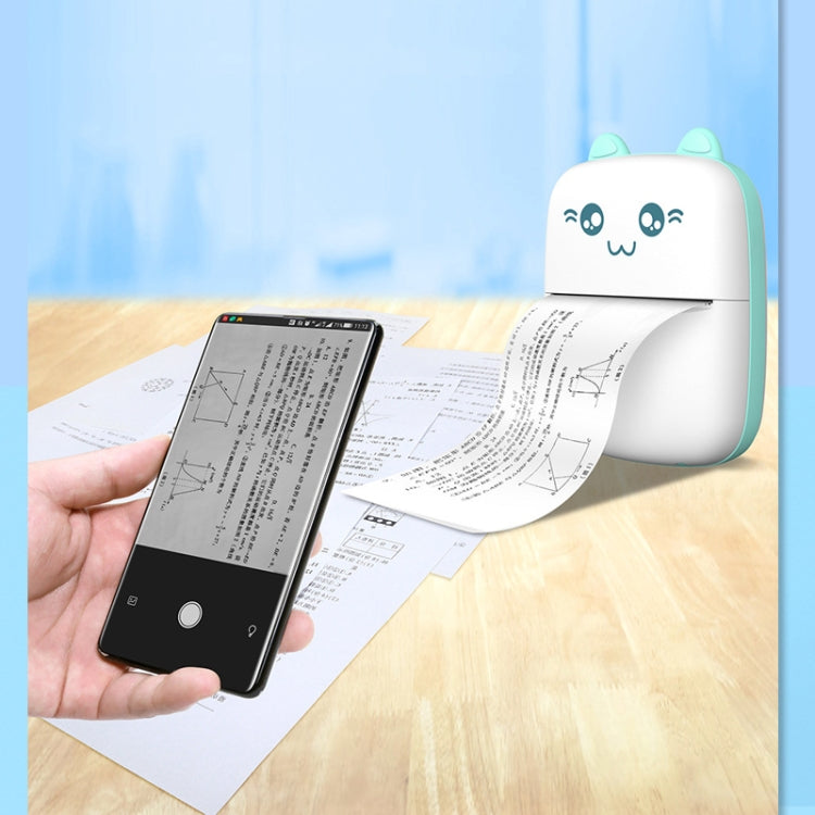 Mini impresora térmica portátil, impresora fotográfica Bluetooth, impresora de colecciones de errores de tareas para estudiantes, C9 Mini Thermal Printer