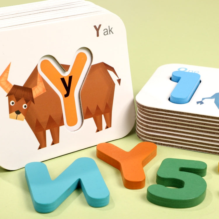 XHN-001 Número Carta Tarjeta cognitiva a juego Rompecabezas 3D de doble cara Rompecabezas para niños Juguete de educación temprana, XHN-001 Double-Sided 3D Puzzle