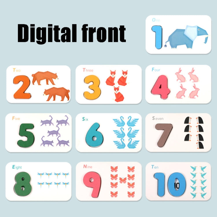 XHN-001 Número Carta Tarjeta cognitiva a juego Rompecabezas 3D de doble cara Rompecabezas para niños Juguete de educación temprana, XHN-001 Double-Sided 3D Puzzle