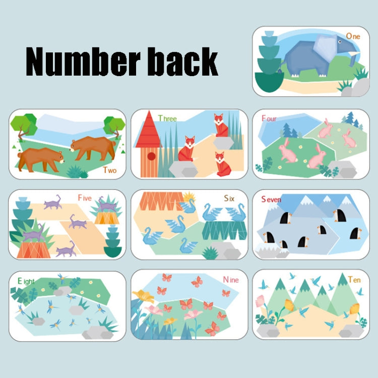 XHN-001 Número Carta Tarjeta cognitiva a juego Rompecabezas 3D de doble cara Rompecabezas para niños Juguete de educación temprana, XHN-001 Double-Sided 3D Puzzle