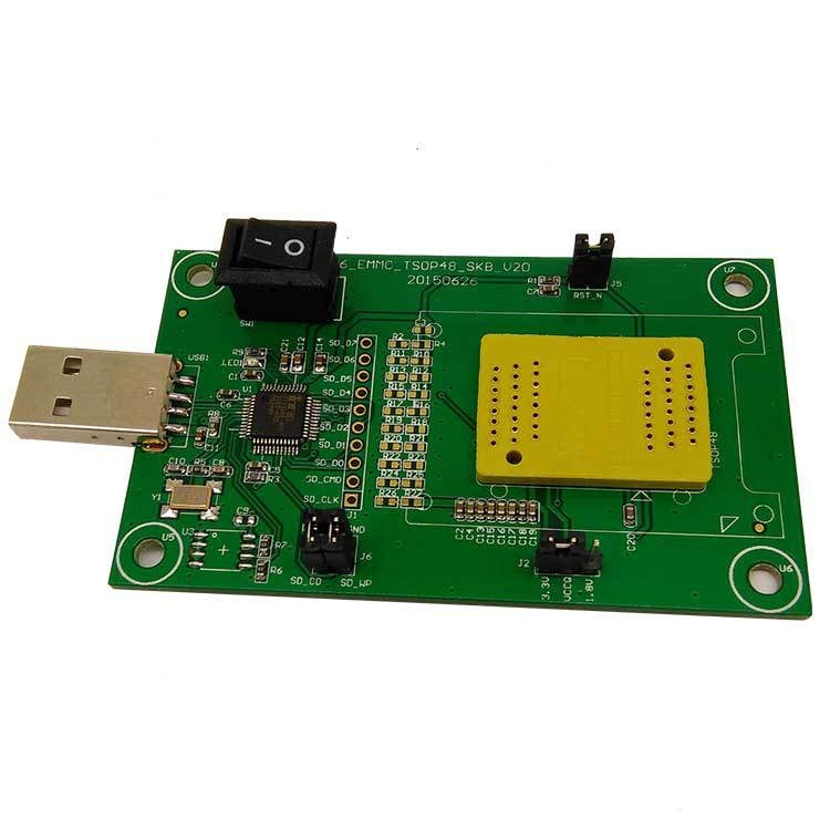 EMCP221 Voltear metralla a toma de prueba USB Toma para quemar
