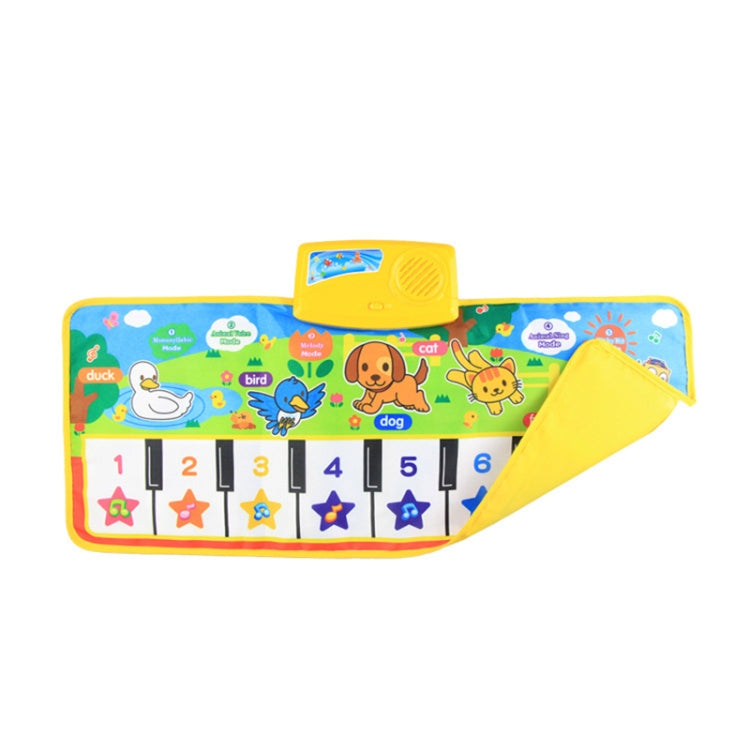 Piano Musical toque alfombra niños educación temprana música teclado Playmat, 73x28cm