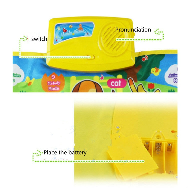 Piano Musical toque alfombra niños educación temprana música teclado Playmat, 73x28cm