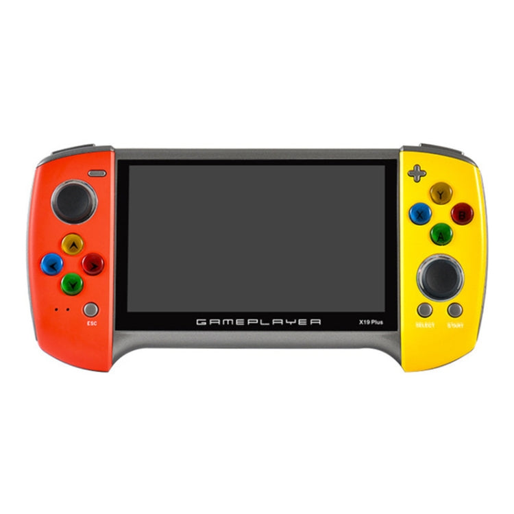 X19 Plus Consola de juegos portátil con pantalla de 5,1 pulgadas Soporte de memoria 8G Expansión de tarjeta TF y salida AV, X19 Plus / Red+Yellow, X19 Plus / Red, X19 Plus / Red+Blue