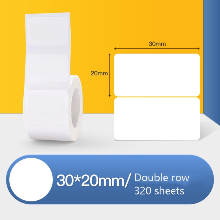 Papel de etiqueta térmica Papel autoadhesivo Activo fijo Etiqueta de ropa para alimentos Etiqueta de precio para NIIMBOT B11 / B3S, 20x10mm 600 Sheets, 25x15mm 460 Sheets, 30x15mm 460 Sheets, 30x20mm 320 Sheets, 30x30mm 230 Sheets, 30x40mm 180 Sheets  ...