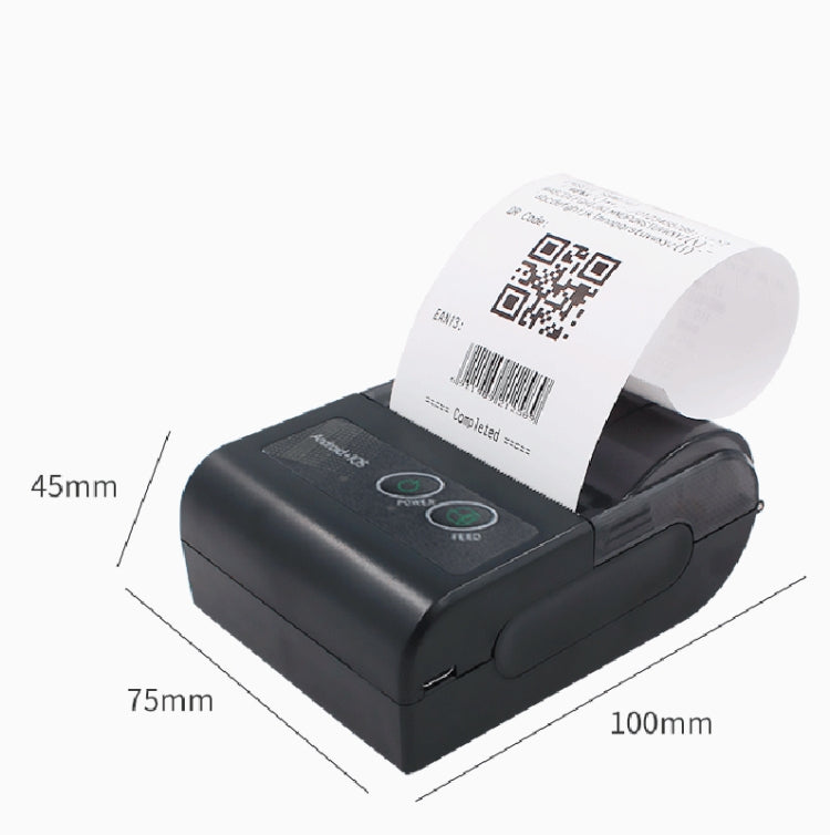 Impresora térmica portátil Bluetooth 58HB6, máquina de recibos para llevar, admite impresión en varios idiomas y símbolos/imágenes, US Plug (English ), EU Plug (English ), EU Plug (Brazilian Portuguese ), UK Plug (English), US Plug (Traditional Chinese...