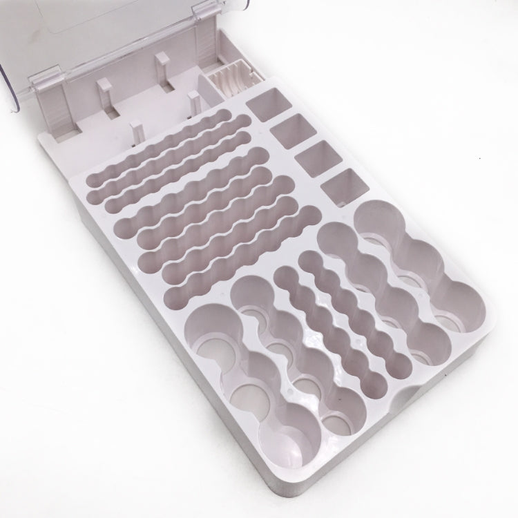 Caja de almacenamiento de batería JK-19070823 con probador de capacidad de batería