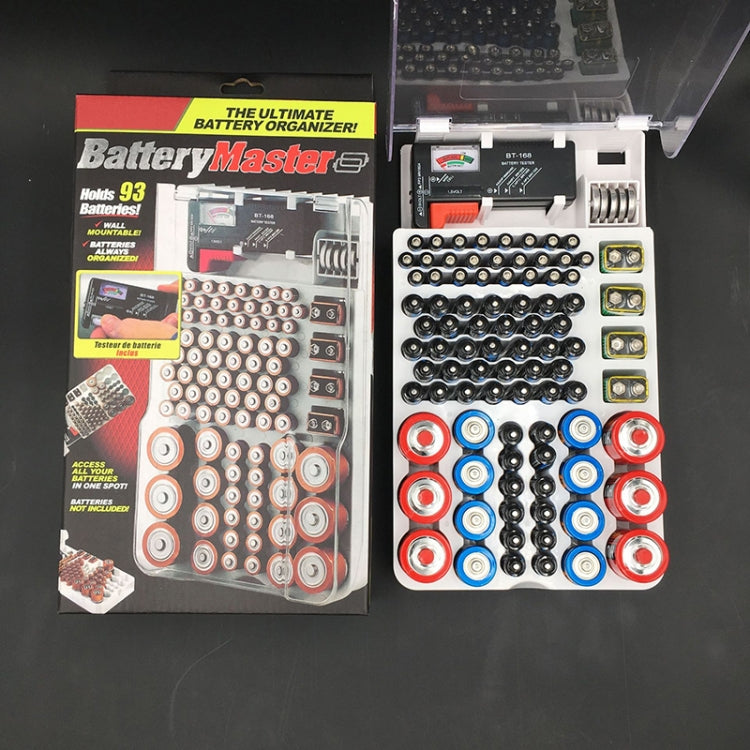 Caja de almacenamiento de batería JK-19070823 con probador de capacidad de batería