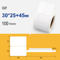 2 uds etiqueta de joyería etiqueta de precio papel adhesivo térmico para etiquetas para NIIMBOT B11 / B3S, 02F 100 Sheets, 02T 100 Sheets, 02F Festive Red 100 Sheets, 02T Auspicious Cloud Red 100 Sheets, 02T Feather Ink 100 Sheets, 02T Midnight 100 She...