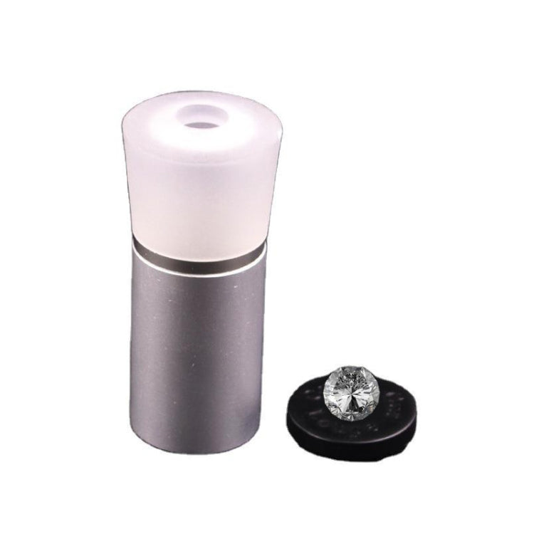 2 uds espejo de corte de Metal joyería herramienta de identificación de diamantes lupa 10 veces instrumento de diamante anillo de diamante observador