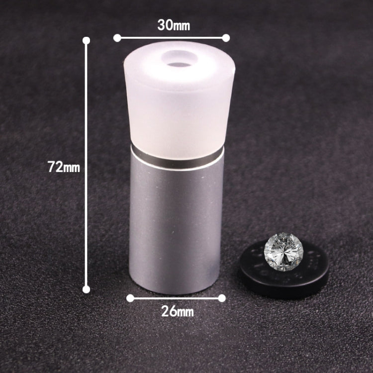 2 uds espejo de corte de Metal joyería herramienta de identificación de diamantes lupa 10 veces instrumento de diamante anillo de diamante observador
