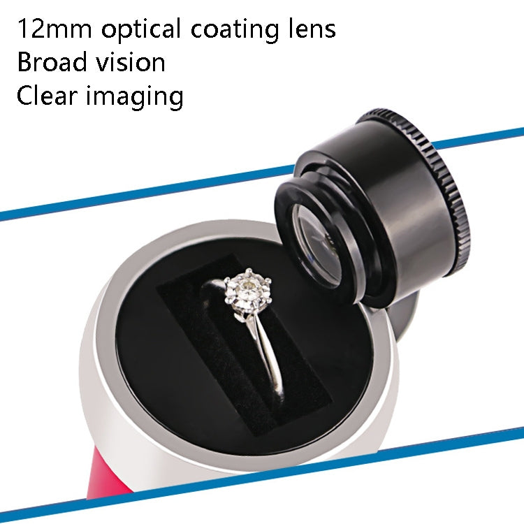 10x HD lente de cristal óptico diamante GIA cintura código joyería profesional cintura borde código evaluación lupa, Color aleatorio entrega