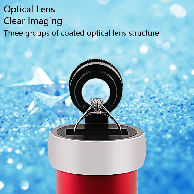 10x HD lente de cristal óptico diamante GIA cintura código joyería profesional cintura borde código evaluación lupa, Color aleatorio entrega