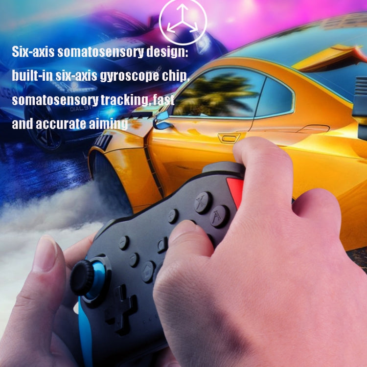 NS009 Gamepad inalámbrico Bluetooth con ráfaga de vibración de 6 ejes para Switch Pro