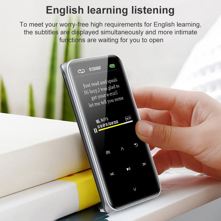 Reproductor MP3 portátil con pantalla táctil Bluetooth, grabador, libro electrónico, 4GB, 8GB, 16GB, 32GB