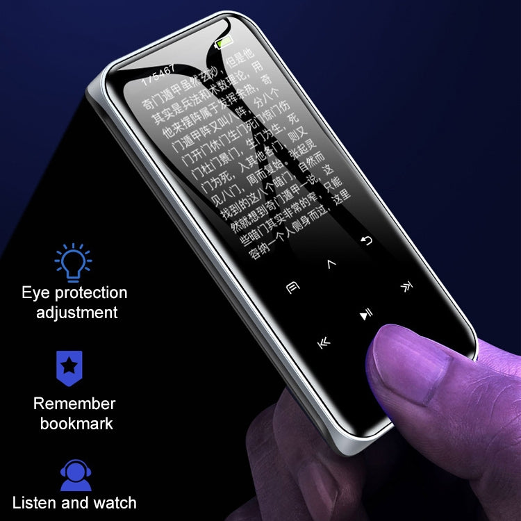 Reproductor MP3 portátil con pantalla táctil Bluetooth, grabador, libro electrónico, 4GB, 8GB, 16GB, 32GB