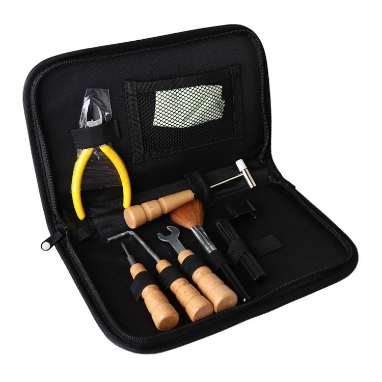 Juego de 7 piezas Kit de cambio de cuerdas de guitarra Herramienta de reparación y cuidado de guitarra, Guitar String Changing Kit