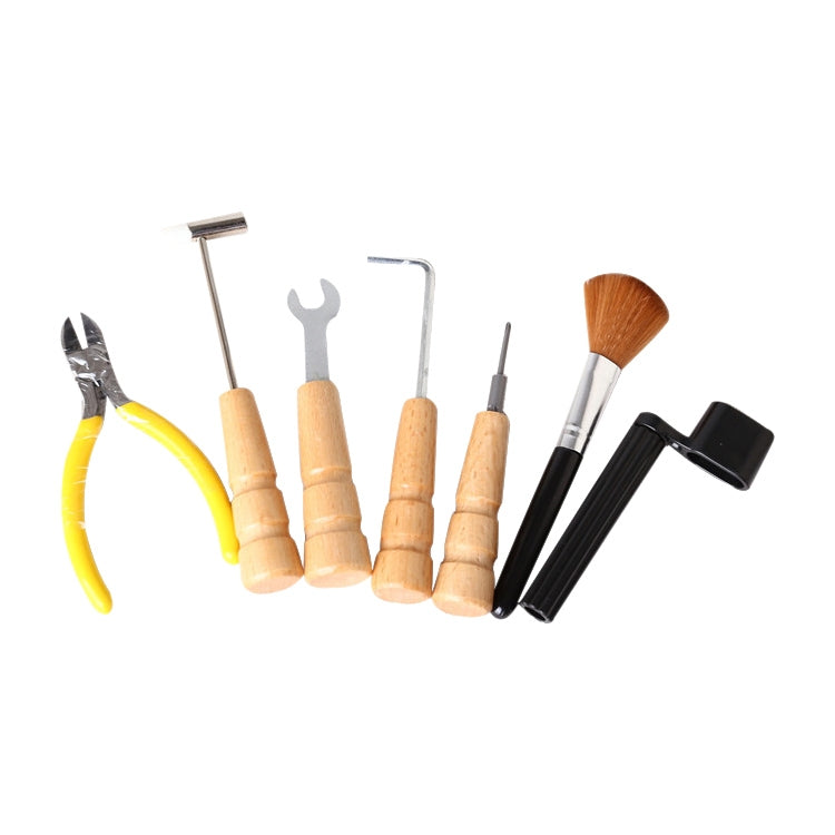 Juego de 7 piezas Kit de cambio de cuerdas de guitarra Herramienta de reparación y cuidado de guitarra, Guitar String Changing Kit