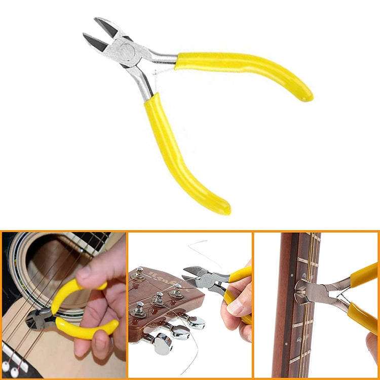 Juego de 7 piezas Kit de cambio de cuerdas de guitarra Herramienta de reparación y cuidado de guitarra, Guitar String Changing Kit