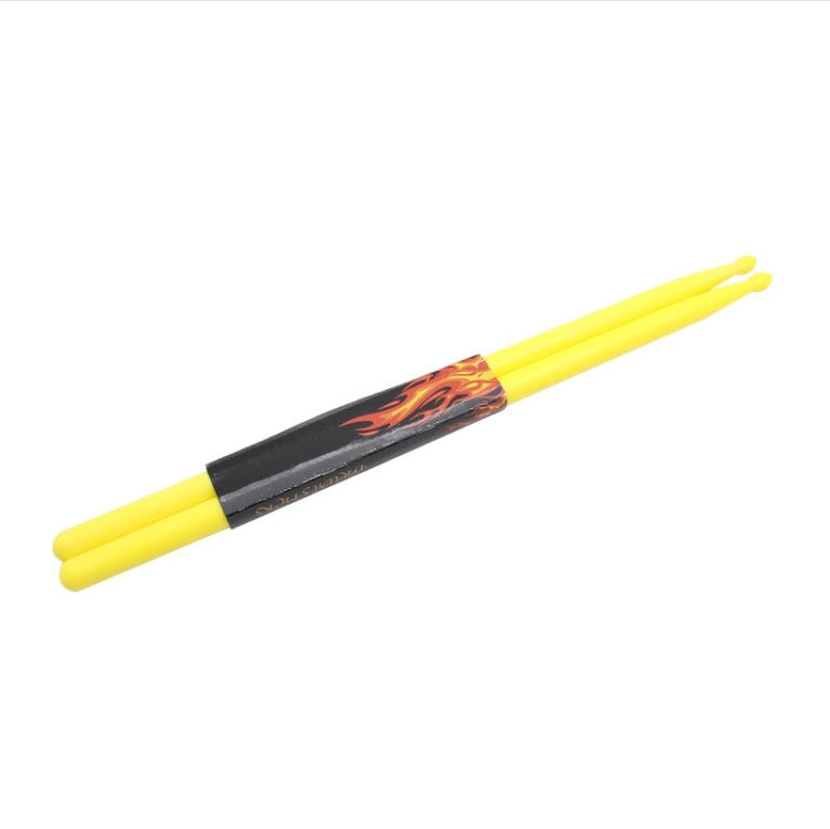 2 PCS Baquetas Kits de batería Accesorios Baquetas de nailon, Yellow, Light Blue, Black, Light Green, Red, Navy Blue, Dark Green