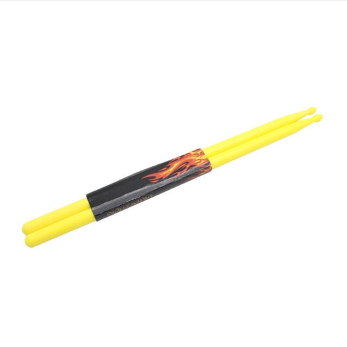 2 PCS Baquetas Kits de batería Accesorios Baquetas de nailon, Yellow, Light Blue, Black, Light Green, Red, Navy Blue, Dark Green