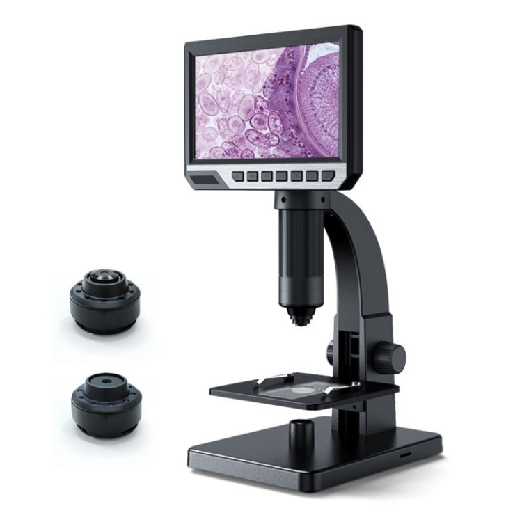 2000X lupa digital electrónica del microscopio de observación de la célula microbiana de 7 pulgadas
