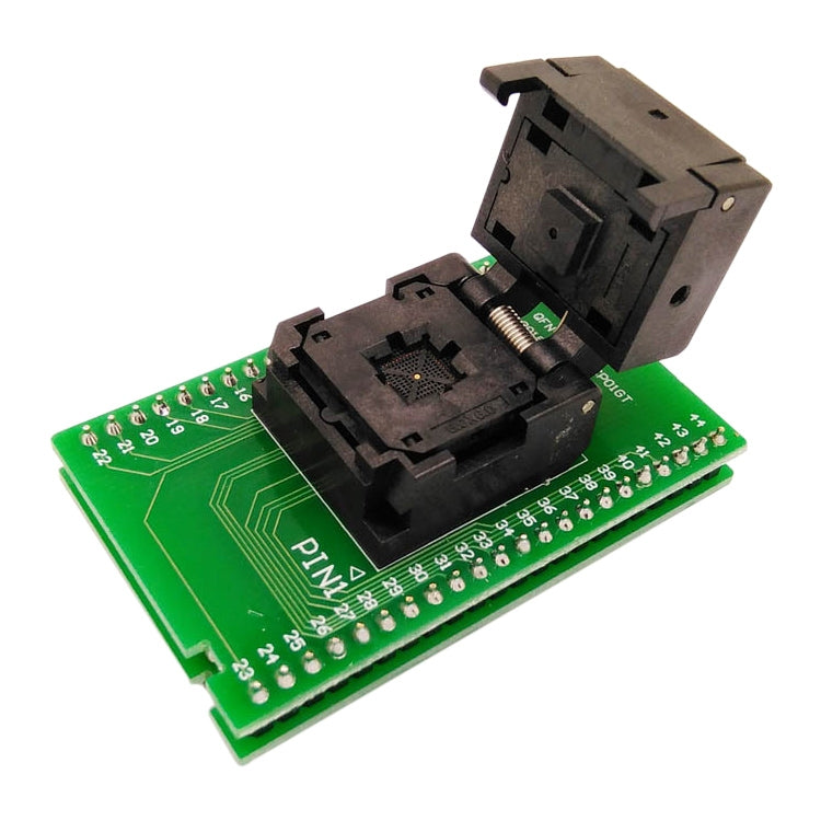 QFN44-0.5 Flip Shrapnel Burn Socket Test Socket Programador, QFN44-0.5