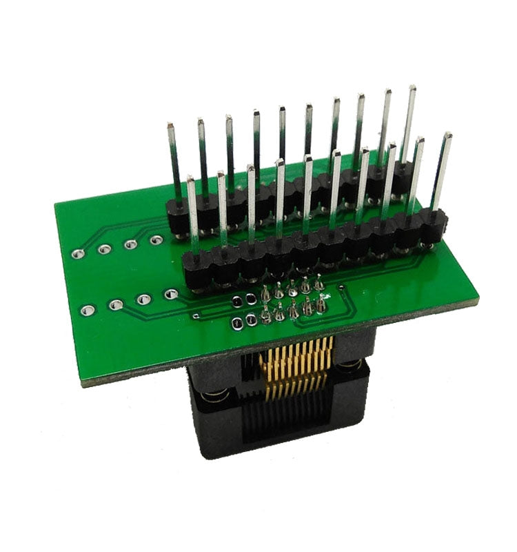 SSOP20 TSSOP20 OTS-28-0.65-01 Enchufe adaptador de pin de contacto dual chapado en oro con chip