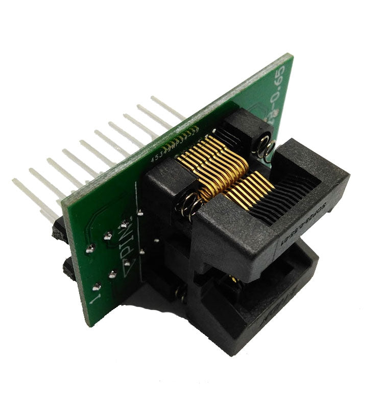 SSOP20 TSSOP20 OTS-28-0.65-01 Enchufe adaptador de pin de contacto dual chapado en oro con chip